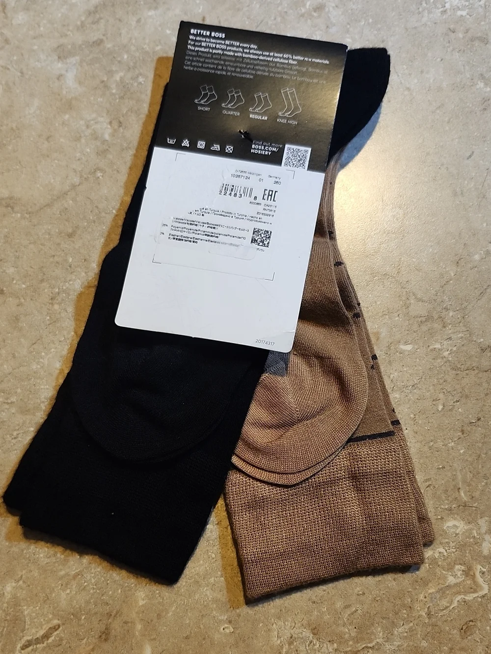 Boss Men's 2-pack Bamboo Blend Dress Socks